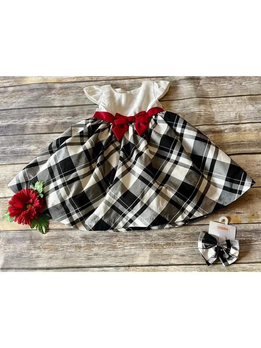 Fancy Gymboree Dress w/Matching Bow